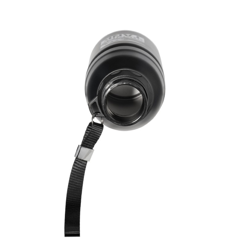 Термос LARA (черный) 500мл, матовый, ремешок для переноски LR04-21