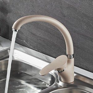 Смеситель для кухни бежевый LEDEME L4101K