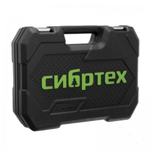 Набор инструментов, 1/2", 1/4", CrV, пластиковый кейс (82пр) Сибртех 13391