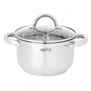 Кастрюля 20*11,5см, 2,9л, со стекл. крышкой VETTA Фултон 822-113