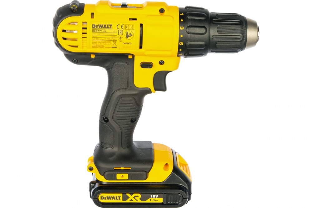 Дрель аккумуляторная DeWalt DCD771C2 (Li-lon;18В;2*1,5Ач)