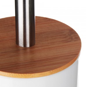 Ерш для туалета VETTA "Бамбук", пластик, 9*9*35см 463-058