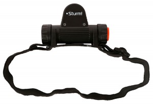 Фонарь налобный акк, СОВ и ХРЕ светодиод, функ.зум, 140лм, Sturm! 4052-01-140