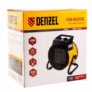 Пушка тепловая керамический нагреватель DENZEL DHC 5-400 (230В, 0,04/3/5 кВт) 96428
