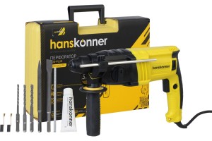 Перфоратор Hanskonner HRH0822RE (600Вт,3 реж,2.2 Дж, кейс)