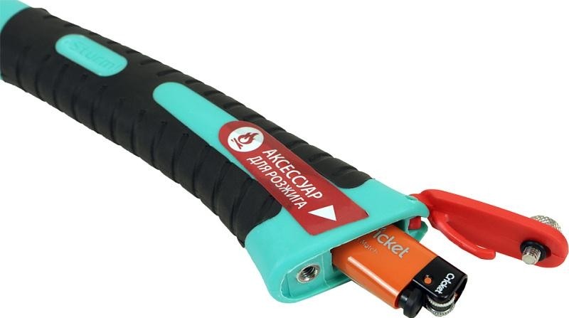 Топор 800гр.,обрезин.фибер.рукоятка, с ЗАЖИГАЛКОЙ, Кулибин,pat, Sturm!