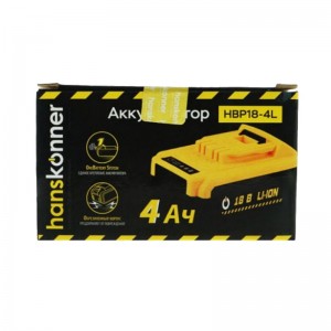 Аккумулятор Hanskonner HBP18-4L (18В, 4Ач)