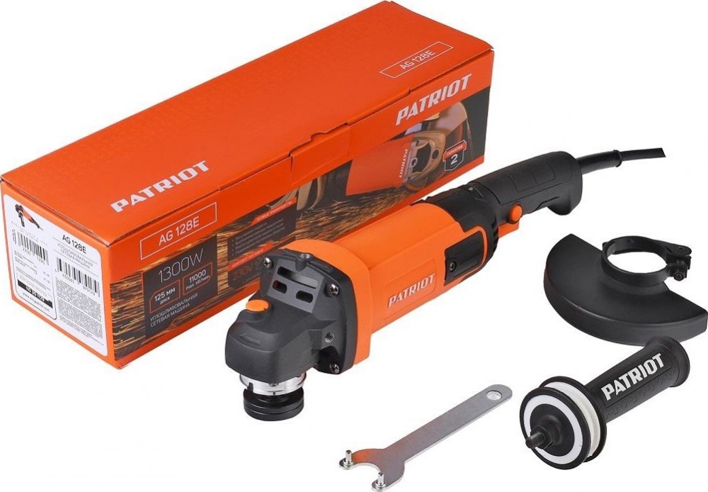 Угловая шлифовальная машина Patriot AG128E (1300Вт, 125мм)