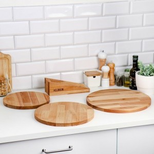 Комплект 3 досок "Круг с ручкой" 35*35*1,8 см, 30*30*1,8 см, 25*25*1,8 см, 570090