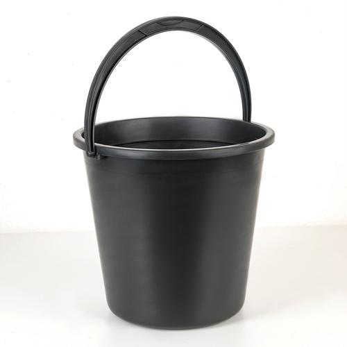 Ведро 12 л С МЕРНОЙ ШКАЛОЙ черное непищевое г. ПАВЛОВО