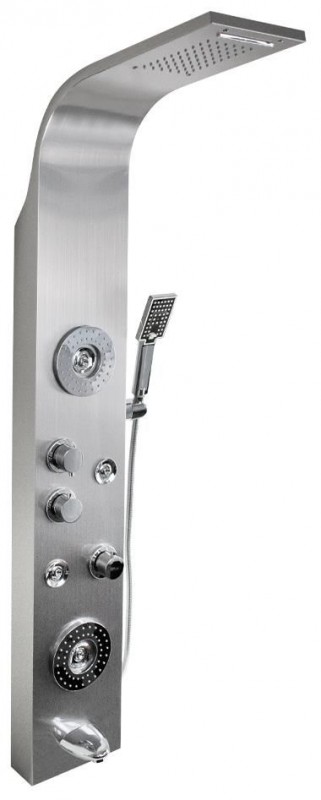 Душевая панель Тропический Душ с двумя лейками "зацарапанная" НЕРЖ GFmark 5518