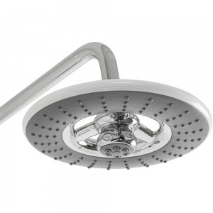 Смеситель+стойка душевая телескопическая Тропический Душ с двумя лейками BRIMIX 3084