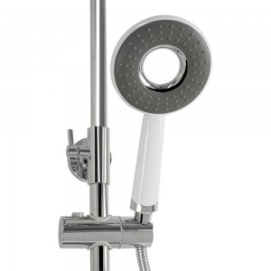 Смеситель+стойка душевая телескопическая Тропический Душ с двумя лейками BRIMIX 3084