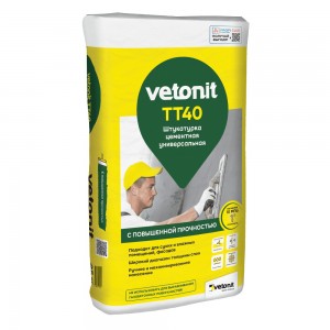 Штукатурка универсальная цементная Vetonit TT40 25кг