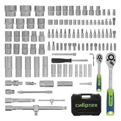 Набор инструмента 108 предмета 1/2", 1/4" Сибртех 13389