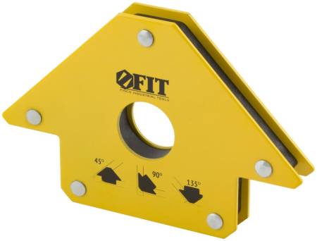 Угольник для сварки магнитный, тип "стрелка", усилие до 23 кг FIT 81802