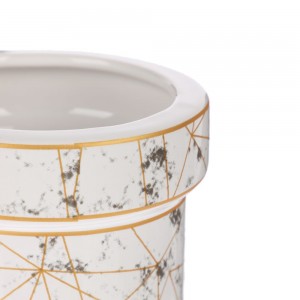 Стакан для ванной комнаты VETTA "Ла Рош",керамика, металл, 2 дизайна 463-187