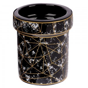 Стакан для ванной комнаты VETTA "Ла Рош",керамика, металл, 2 дизайна 463-187