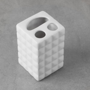 Стакан для зубных щеток и пасты VETTA "Грани будущего", керамика, 2 цвета 463-219