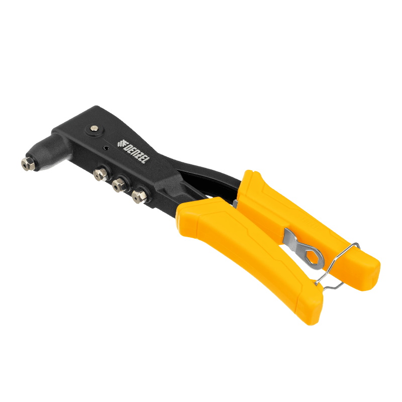 Заклепочник ручной 255мм, литой, усиленный, заклепки 2,4-3,2-4,0-4,8мм Denzel 40441