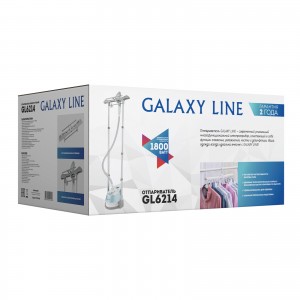 Отпариватель Galaxy LINE GL 6214 (1800Вт, объем контейнера для воды 1,35л, время нагрева 45мин.)