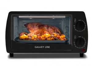 Мини-печь Galaxy LINE GL 2626 ЧЕРНЫЙ (1000Вт, объем 10л, таймер на 60 минут, индикатор работы)