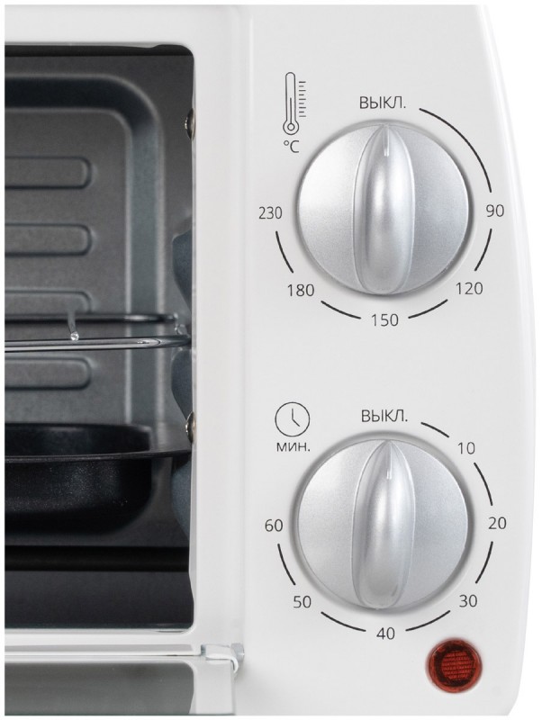 Мини-печь Galaxy LINE GL 2626 БЕЛЫЙ (1000Вт, объем 10л, таймер на 60 минут, индикатор работы)