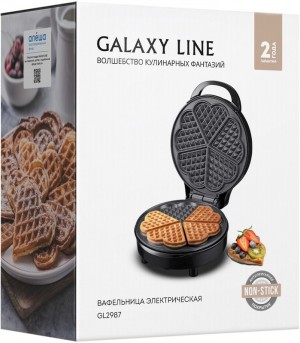 Вафельница электрическая Galaxy LINE GL 2987 (бельгийские или венские вафли)