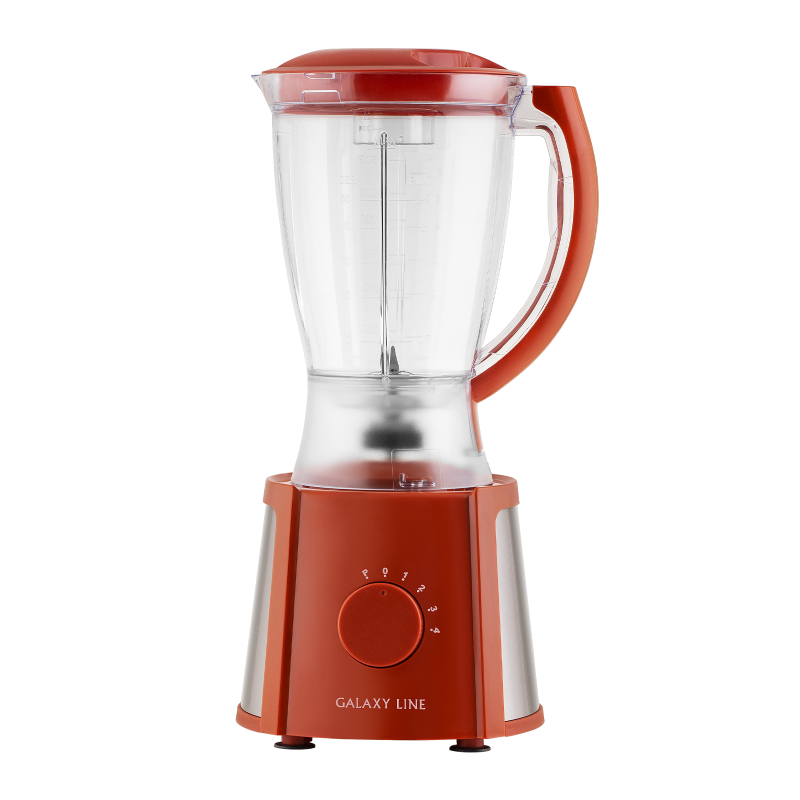 Блендер стационарный Galaxy LINE GL 2162 КРАСНЫЙ (макс.мощность 700Вт, пластиковая чаша)