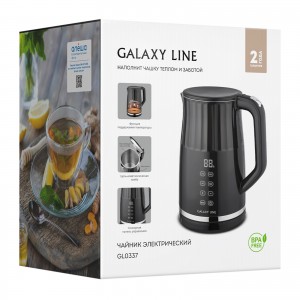 Чайник электрический Galaxy LINE GL 0337 (2200Вт, объем 1,7л, LED-дисплей)