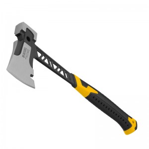 Топор 600г цельнокованый 2х-комп обрезиненная рукоятка Denzel 21499