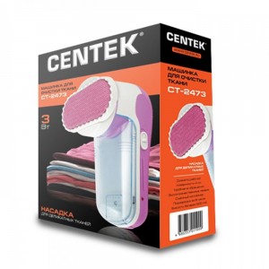 Машинка для удаления катышков Centek CT-2473, 3 Вт, аккумулятор, насадка для деликатных тканей, раб.