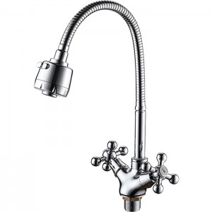 Смеситель для кухни+гиб. изливом LEDEME L4319-3