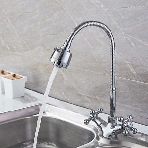 Смеситель для кухни+гиб. изливом LEDEME L4319-3