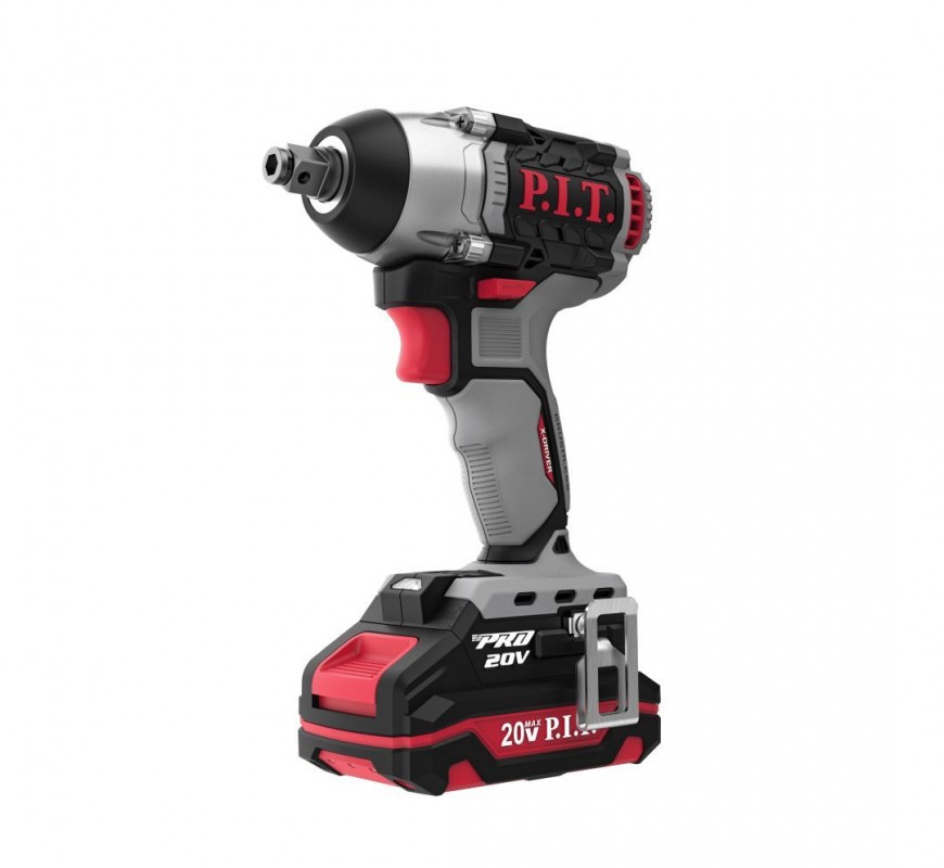 Гайковерт акк. ударный P.I.T. PIW20H-300B/1 (б/щ, 20В, 300Нм, 1/2",2АЧ,ЗУ,кейc)