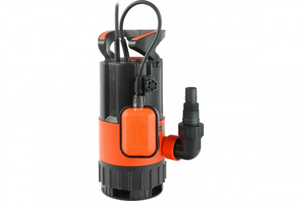 Насос дренажный PATRIOT F 600 D (д/гряз.воды,пласт,0,6кВт,7500л/час,H-6м,допус.Ø-25мм.тверд.част.)