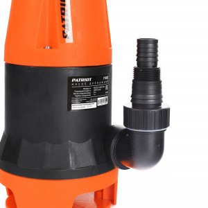 Насос дренажный PATRIOT F 900 (д/гряз.воды,пласт,0,9кВт,14000л/час,H-10м,допус.Ø-35мм.тверд.част.)