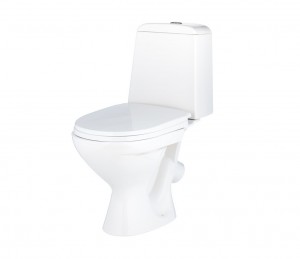 Унитаз-компакт "W 102" GESSO кос.выпуск, ниж.подвод, 1 уров. арматура, сид. полипропилен