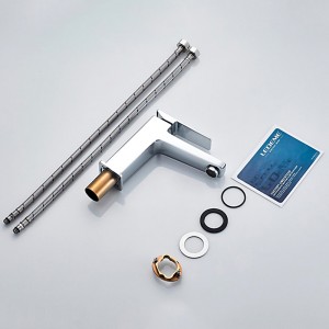 Смеситель для умывальника с гайкой Хром LEDEME L1078