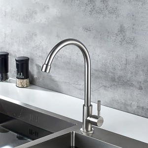 Смеситель для кухни Моно из нерж. стали LEDEME L74195