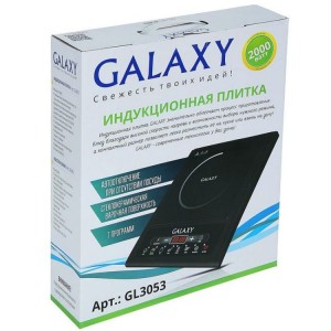 Плитка индукционная Galaxy GL 3053, 2000 Вт, стеклокерамическая варочная поверхность