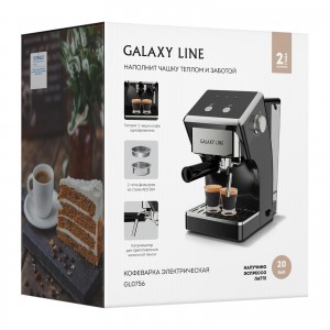 Кофеварка электрическая GALAXY LINE GL0756 ЧЕРНАЯ (1500Вт)
