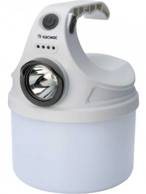 Фонарь аккум. кемпинг. 10Вт, SMD LED+2Вт LED Li-ion 18650 800мАч КОСМОС КОС614Lit