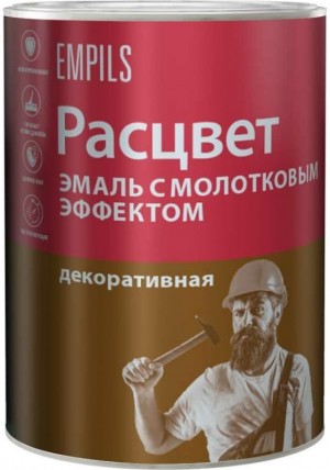 Эмаль с молотковым эффектом "РАСЦВЕТ" золотистая 0,8кг