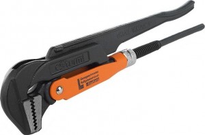 Ключ трубный рычажный 1,5" №2 400мм (90*) цельнокованные губки Sturm! 1045-03-P15