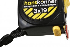 Рулетка 3м*19мм Hanskonner HK2010-04-3-19