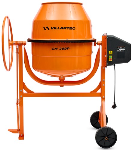 Бетоносмеситель VILLARTEC CM-200Р (160л, полиам. венец)