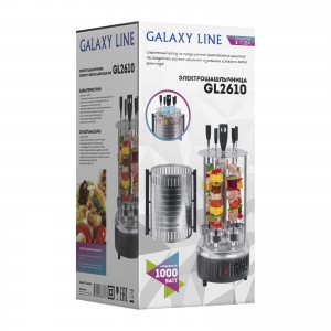 Электрошашлычница GALAXY LINE GL 2610 1000Вт 5 шампуров