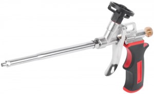 Пистолет д/монтажной пены, прорезиненная ручка, тефлоновое покрытие клапана 14275