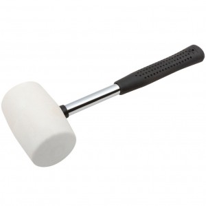 Киянка резиновая белая, металлическая ручка 65мм, 680г КУРС 45329